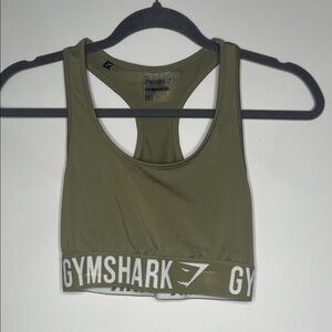 Gymshark Khaki Racerback Sports Bra